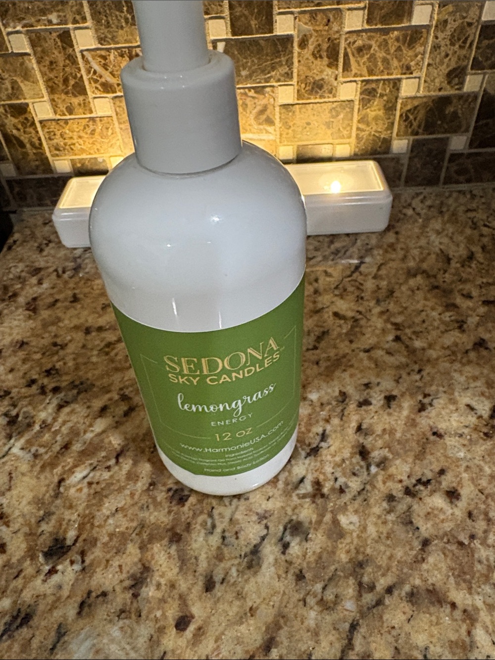 Lemongrass Moisturizer — 12 oz White Bottle - Picture 3 of 4